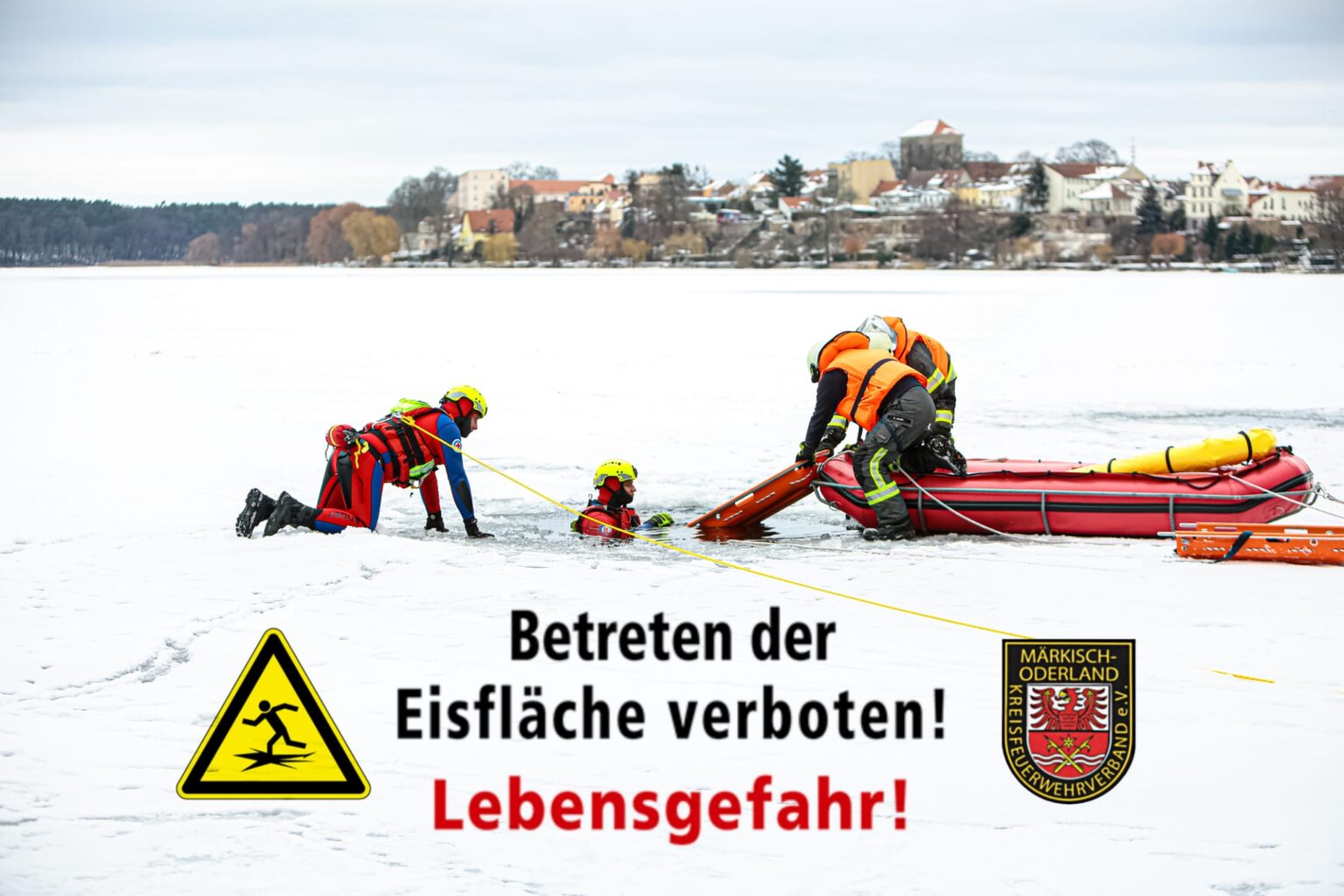 Warnung Vor Dem Betreten Von Eisfl Chen Kreisfeuerwehrverband